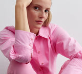 Pink Shirt with Sleeve Detailing
