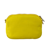 Yellow Leather Crossbody Bag