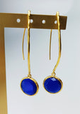 Cobalt Blue Drop Earrings