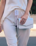 White Leather Mini Bag