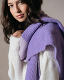 Lavender Two Toned Knit Scarf