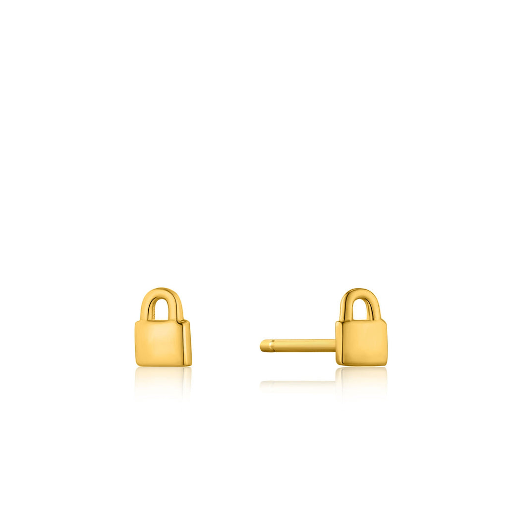 Miniature Gold Lock Studs