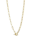 Gold T Bar Chunky Necklace